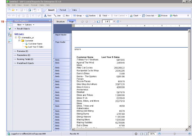 Untitled - SAP Crystal Reports for Enterprise XI 4.0